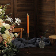 5 Ribbed Design 9" Unscented Premium Wax Taper Candles