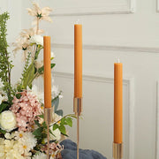 5 Ribbed Design 9" Unscented Premium Wax Taper Candles