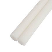 5 Ribbed Design 9" Unscented Premium Wax Taper Candles