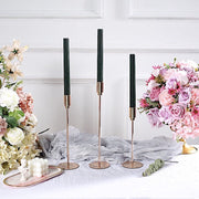 5 Ribbed Design 9" Unscented Premium Wax Taper Candles