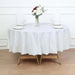 5 Round 84" Disposable  Plastic Table Cover Tablecloth