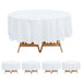 5 Round 84" Disposable  Plastic Table Cover Tablecloth