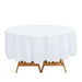 5 Round 84" Disposable  Plastic Table Cover Tablecloth