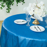 5 Round 84" Disposable  Plastic Table Cover Tablecloth
