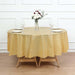 5 Round 84" Disposable  Plastic Table Cover Tablecloth