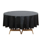 5 Round 84" Disposable  Plastic Table Cover Tablecloth