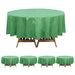 5 Round 84" Disposable  Plastic Table Cover Tablecloth - Sage Green TAB_PVC_R01_SAGE_PK