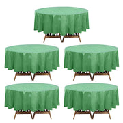 5 Round 84" Disposable  Plastic Table Cover Tablecloth - Sage Green TAB_PVC_R01_SAGE_PK
