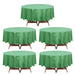 5 Round 84" Disposable  Plastic Table Cover Tablecloth - Sage Green TAB_PVC_R01_SAGE_PK