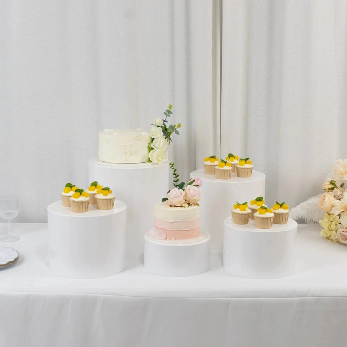 5 Round Acrylic Cake Stand Cylinder Design