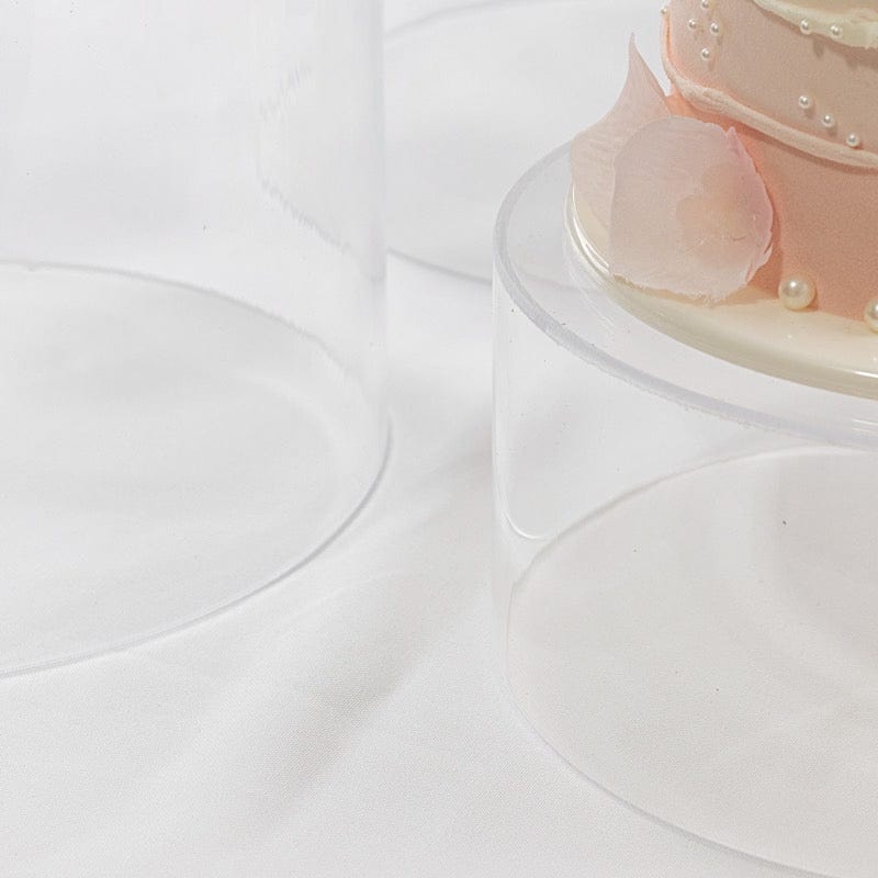 5 Round Acrylic Cake Stand Cylinder Design