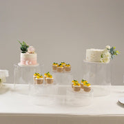 5 Round Acrylic Cake Stand Cylinder Design