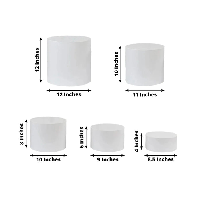 5 Round Acrylic Cake Stand Cylinder Design