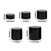 5 Round Acrylic Cake Stand Cylinder Design