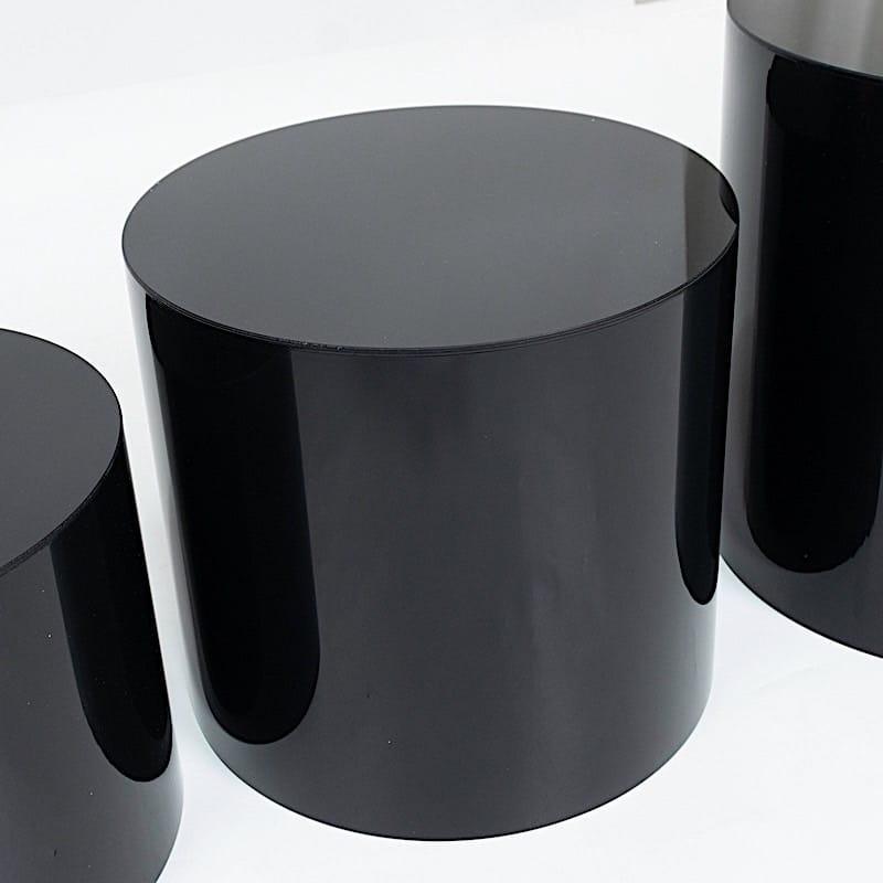 5 Round Acrylic Cake Stand Cylinder Design