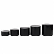 5 Round Acrylic Cake Stand Cylinder Design PROP_BOX_001R_SET5_BLK