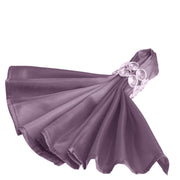 5 Satin Dinner Table Napkins 20" x 20"