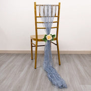 5 Sheer Crinkled Organza Chair Sashes