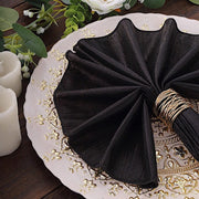 5 Shimmer 20" x 20" Sequin Dots Polyester Dinner Napkins