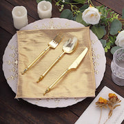 5 Shimmer 20" x 20" Sequin Dots Polyester Dinner Napkins