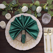 5 Shimmer 20" x 20" Sequin Dots Polyester Dinner Napkins