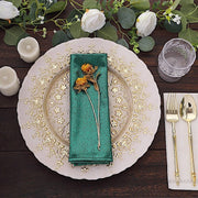 5 Shimmer 20" x 20" Sequin Dots Polyester Dinner Napkins