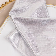 5 Shimmer 20" x 20" Sequin Dots Polyester Dinner Napkins