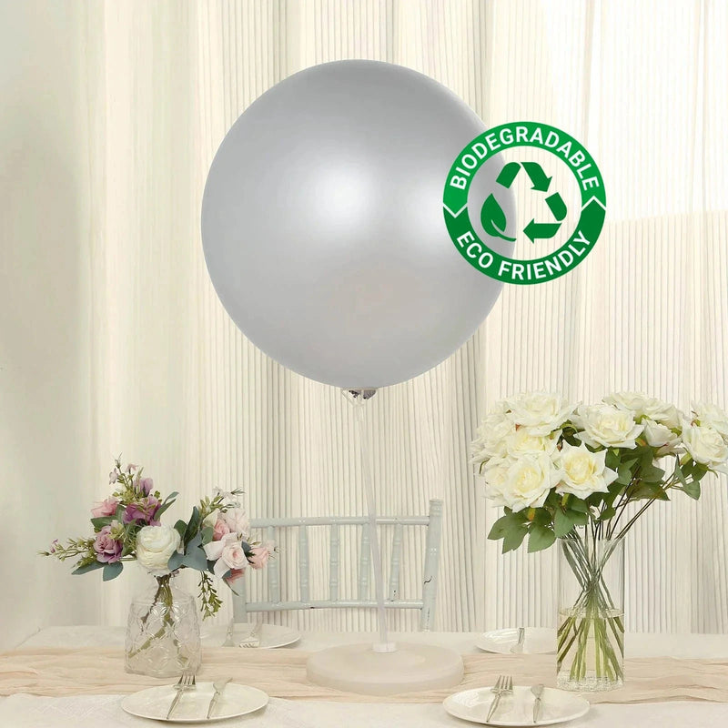 5 Shiny Pearl Biodegradable Party Balloons