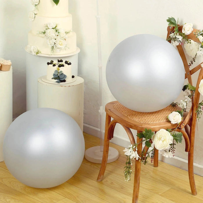 5 Shiny Pearl Biodegradable Party Balloons