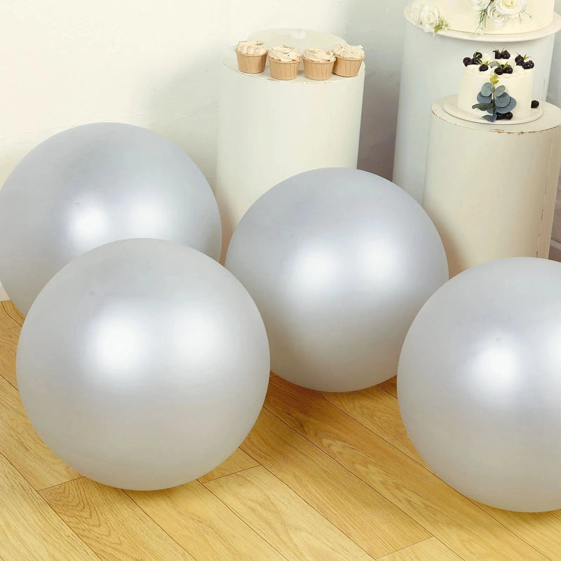 5 Shiny Pearl Biodegradable Party Balloons