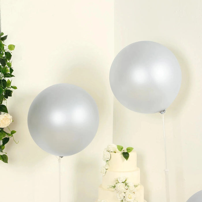 5 Shiny Pearl Biodegradable Party Balloons