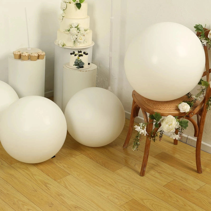 5 Shiny Pearl Biodegradable Party Balloons