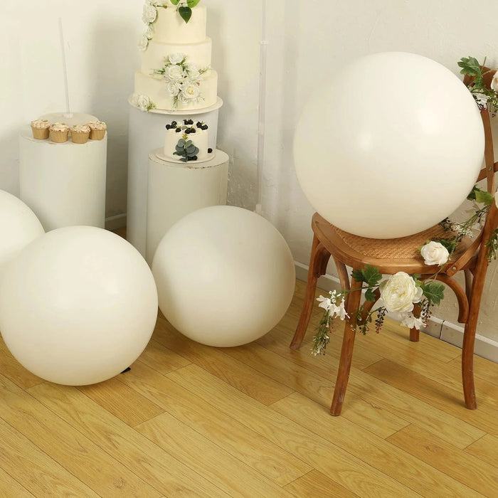 5 Shiny Pearl Biodegradable Party Balloons