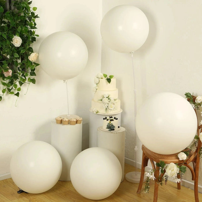 5 Shiny Pearl Biodegradable Party Balloons