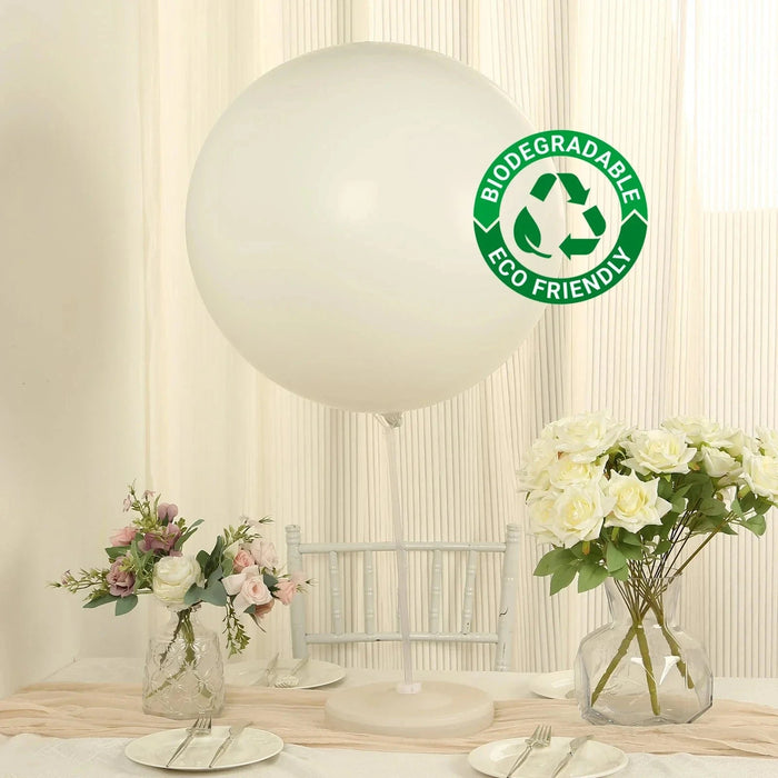 5 Shiny Pearl Biodegradable Party Balloons
