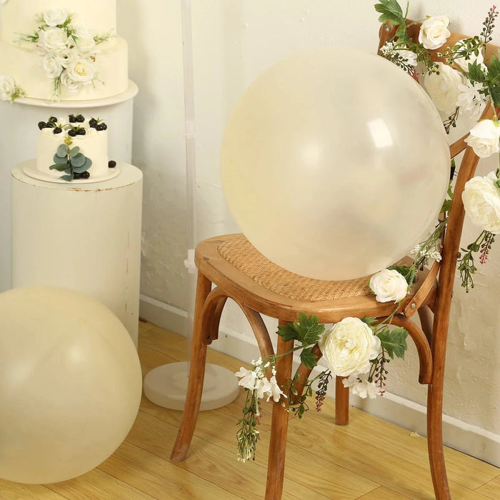 5 Shiny Pearl Biodegradable Party Balloons