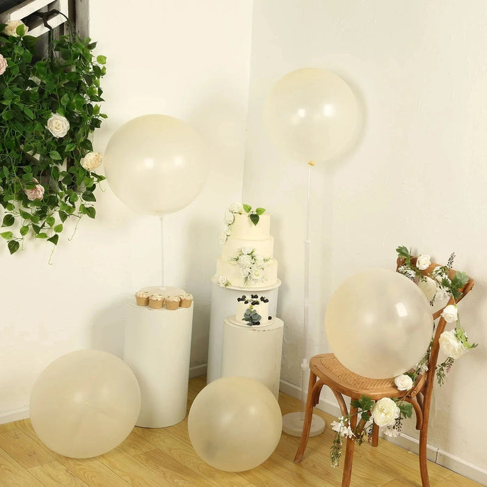 5 Shiny Pearl Biodegradable Party Balloons