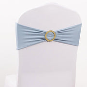 5 Spandex Chair Sashes with Gold Rhinestone Buckles