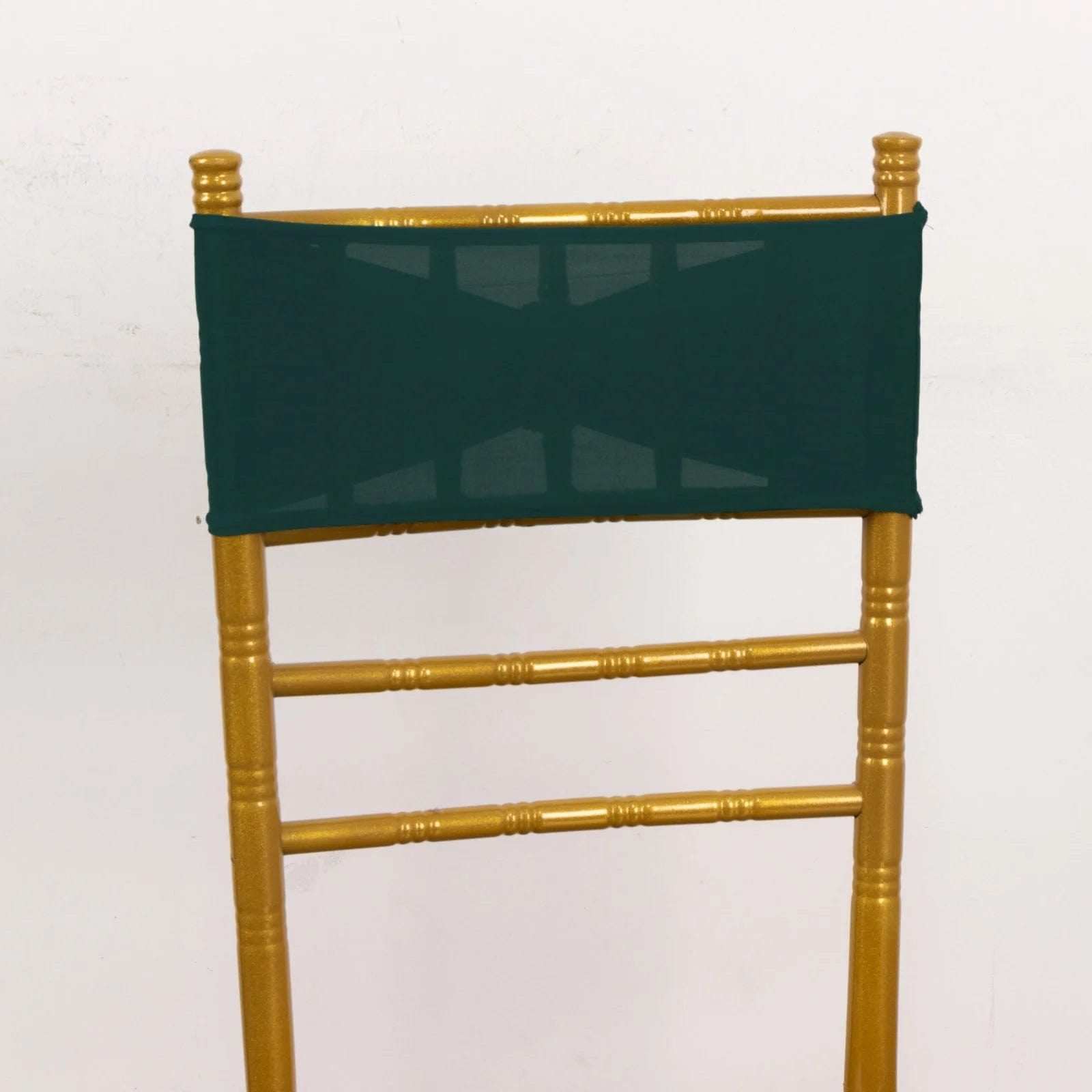 5 Spandex Chair Sashes with Gold Rhinestone Buckles