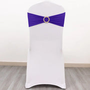 5 Spandex Chair Sashes with Gold Rhinestone Buckles