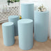5 Spandex Cylinder Plinth Display Boxes Pedestal Stand Covers