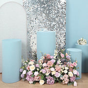 5 Spandex Cylinder Plinth Display Boxes Pedestal Stand Covers