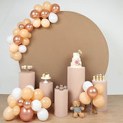 5 Spandex Cylinder Plinth Display Boxes Pedestal Stand Covers