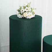5 Spandex Cylinder Plinth Display Boxes Pedestal Stand Covers