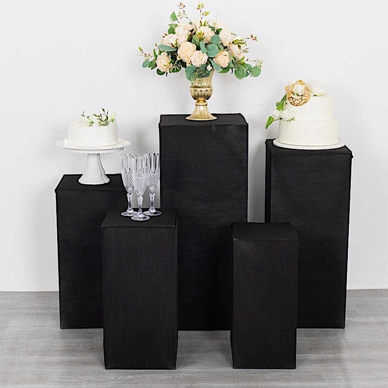 5 Spandex Rectangular Plinth Display Box Stand Covers