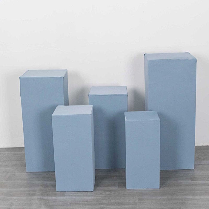 5 Spandex Rectangular Plinth Display Box Stand Covers