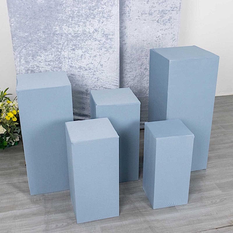 5 Spandex Rectangular Plinth Display Box Stand Covers