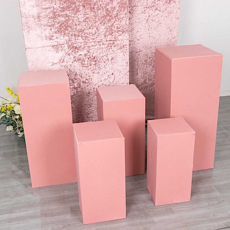 5 Spandex Rectangular Plinth Display Box Stand Covers