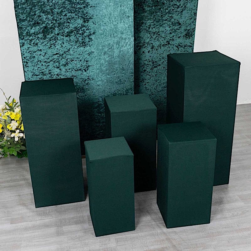 5 Spandex Rectangular Plinth Display Box Stand Covers