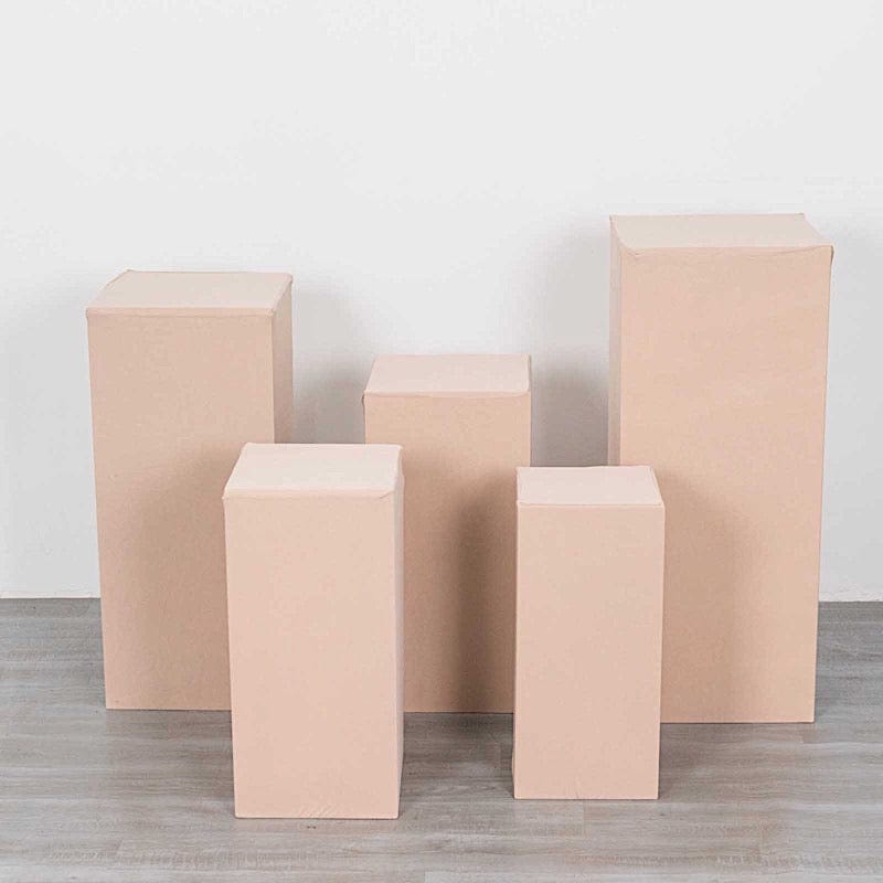 5 Spandex Rectangular Plinth Display Box Stand Covers